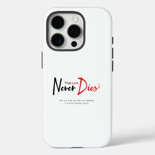 Coques Case-Mate iPhone Vraiment l'amour ne meurt jamais (Verso)