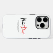 Coques Case-Mate iPhone Vraiment l'amour ne meurt jamais (Verso (horizontal))