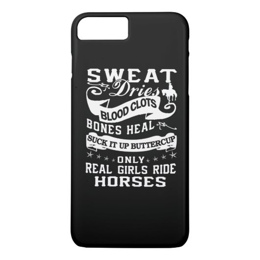Coques Case-Mate iPhone Vrais chevaux de tour de filles (Dos)