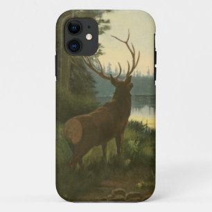 Coque Case-Mate Pour iPhone Vue arrière des élans regardant au-dessus d'un l