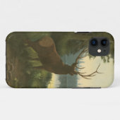 Coques Case-Mate iPhone Vue arrière des élans regardant au-dessus d'un lac (Dos (Horizontal))