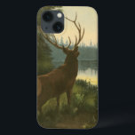 iPhone 13 Coque Vue arrière du lac Elk Vue sur un lac<br><div class="desc">Vivez-vous loin de la nature ? Cette belle et pourtant classique image donne une impression de tranquillité et les couleurs de l'élan sont précises ce qui rend cette image très réaliste. Obtenez cet art de style nature sur vos produits préférés!</div>
