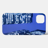 Coques Case-Mate iPhone Vue ascendante Defocused des fenêtres d'immeuble (Verso (horizontal))