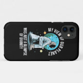 Coques Case-Mate iPhone Vue astronaute de notre planète (Dos (Horizontal))