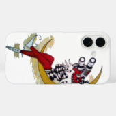 Coques Case-Mate iPhone Vue cosmique : Elfe sur la lune aventure (Verso (horizontal))