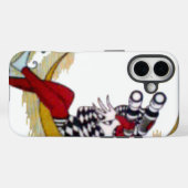 Coques Case-Mate iPhone Vue cosmique : Elfe sur la lune aventure (Verso (horizontal))