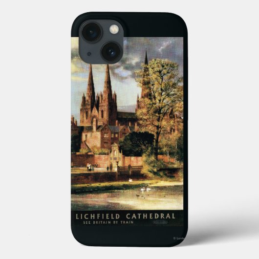 Coques Case-Mate iPhone Vue de cathédrale de Lichfield (Verso)
