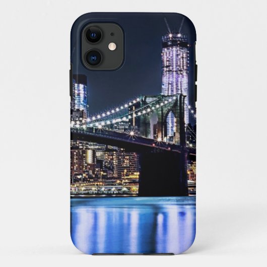 Coques Case-Mate iPhone Vue de la réflexion de pont de Brooklyn de New (Dos)