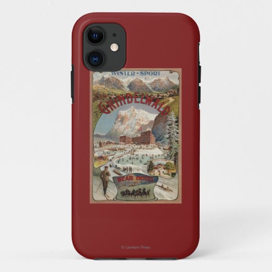 Coques Case-Mate iPhone Vue de l'affiche promotionnelle d'hôtel d'ours (Dos)