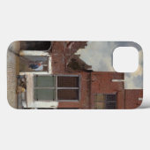 Coques Case-Mate iPhone Vue de maisons à Delft par Johannes Vermeer (Verso (horizontal))