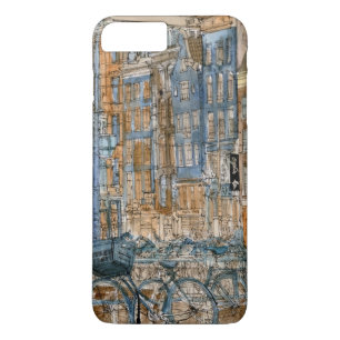 Coque Case-Mate Pour iPhone Vue de New York City d'aquarelle des destinations