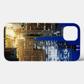 Coques Case-Mate iPhone Vue de nuit du paysage urbain de Chicago (Verso (horizontal))