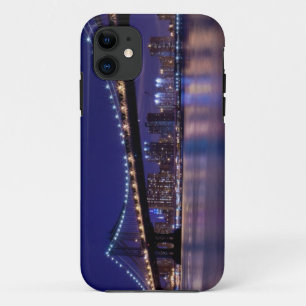 Case-Mate iPhone Case Vue de pont de Manhattan la nuit