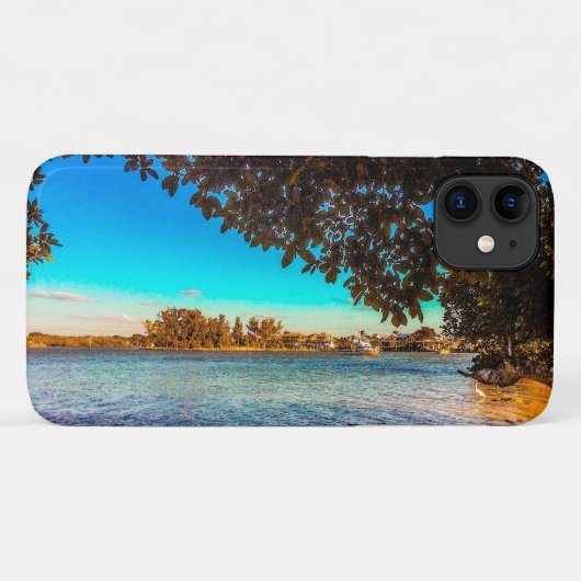 Coques Case-Mate iPhone Vue depuis le lagon (Dos (Horizontal))