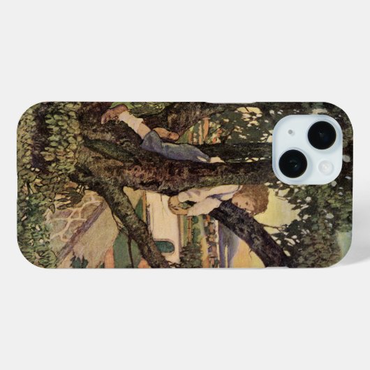 Coques Case-Mate iPhone Vue des arbres par Jessie Willcox Smith (Verso (horizontal))