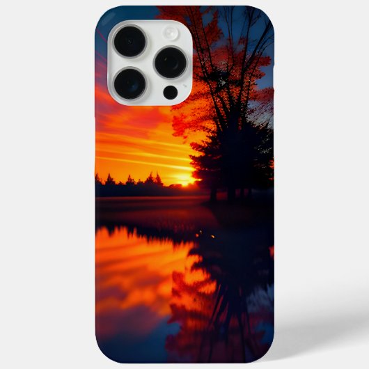 Coques Case-Mate iPhone Vue du coucher du soleil deux (Verso)