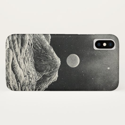 Coques Case-Mate iPhone Vue d'une planète de la Lune (Dos (Horizontal))