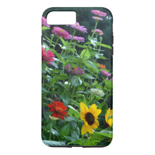 Coque Case-Mate Pour iPhone Vue élégante sur jardin de tournesols, marguerites