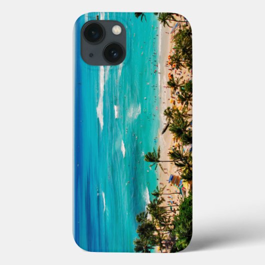 Coques Case-Mate iPhone Vue Élevée Sur La Plage De Waikiki, Honolulu 2 (Verso)