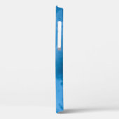 Coques Case-Mate iPhone Vue en angle faible des nuages bleus (Verso / Gauche)