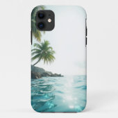 Coques Case-Mate iPhone Vue jardin avec palmiers (Dos)
