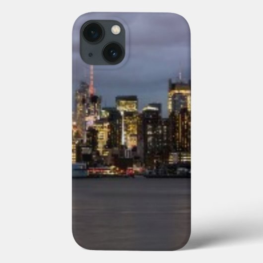 Coques Case-Mate iPhone Vue panoramique de début de soirée de Manhattan (Verso)