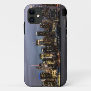 Coque Case-Mate Pour iPhone Vue panoramique de début de soirée de Manhattan