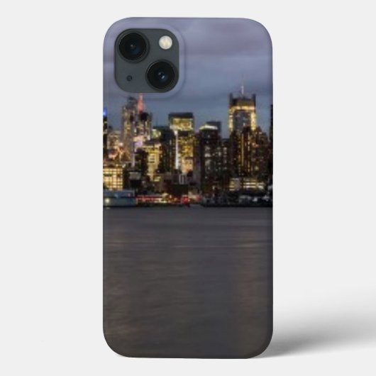 Coques Case-Mate iPhone Vue panoramique de début de soirée de Manhattan (Verso)