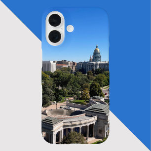 Coques iPhone 16 Vue panoramique du centre-ville de Denver Colorado