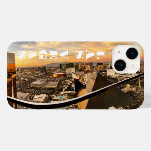 Coques Case-Mate iPhone Vue panoramique Las Vegas Premium Phone case (Verso (horizontal))