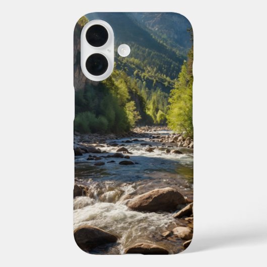 Coques Case-Mate iPhone Vue sur la rivière Alpine (Verso)