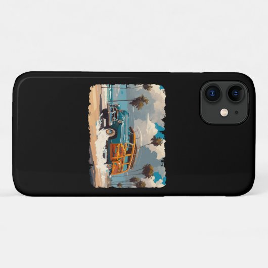 Coques Case-Mate iPhone Wagon classique en bois (Dos (Horizontal))