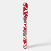Coques Case-Mate iPhone Waikiki Hibiscus Pareau hawaïen Rouge floral (Verso / Droite)