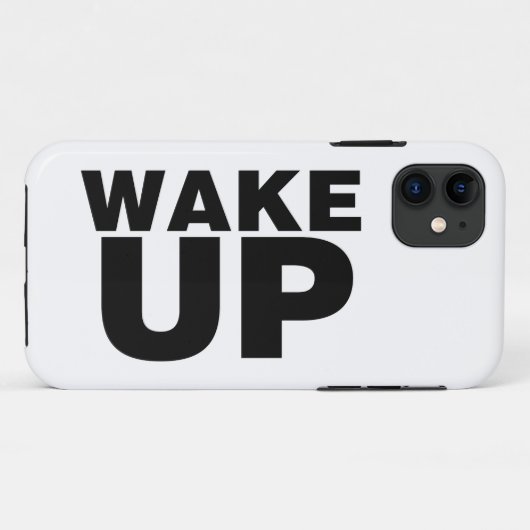 Coques Case-Mate iPhone Wake up Black (Dos (Horizontal))