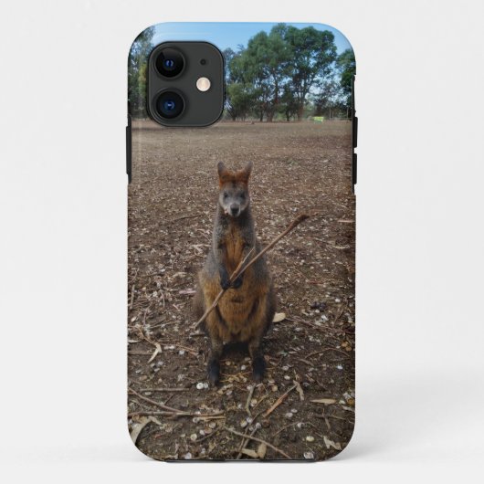Coques Case-Mate iPhone Wallaby Australienne Profitant De Son Bâton, (Dos)