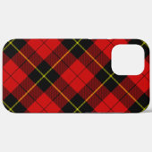 Coques Case-Mate iPhone Wallace tartan rouge noir plaid (Verso (horizontal))
