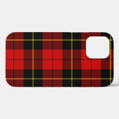 Coques Case-Mate iPhone Wallace tartan rouge noir plaid (Verso (horizontal))