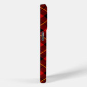Coques Case-Mate iPhone Wallace tartan rouge noir plaid (Verso / Droite)