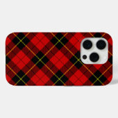 Coques Case-Mate iPhone Wallace tartan rouge noir plaid (Verso (horizontal))
