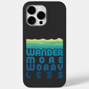 Coque Pour Pour iPhone 14 Pro Max Wander More Worry Less/blue gradient Coque-Mate iP