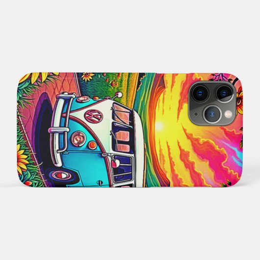 Coques Case-Mate iPhone Wanderlust Van Sunset Art (Dos (Horizontal))