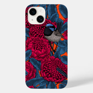 Coque Pour iPhone 14 Waratah rouge et brunes