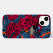 Coques Case-Mate iPhone Waratah rouge et brunes (Verso (horizontal))