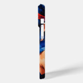 Coques Case-Mate iPhone Warrior in Indigo Flames (Verso / Gauche)