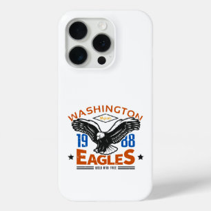 Coque iPhone 15 Pro Washington Eagles 1988 Vintage Aigle