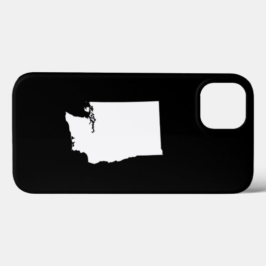 Coques Case-Mate iPhone Washington en blanc et noir (Verso (horizontal))