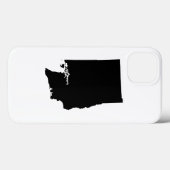 Coques Case-Mate iPhone Washington en noir et blanc (Verso (horizontal))