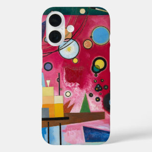 Coques iPhone 16 Wassily Kandinsky Schweres Rot 1924 Art Abstrait