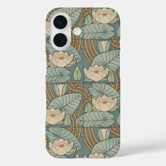 Coques Case-Mate iPhone Water Lys Lily Art Nouveau Nature (Verso)