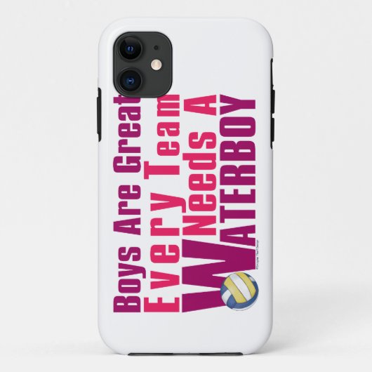 Coques Case-Mate iPhone Waterboy Volleyball en rose (Dos)